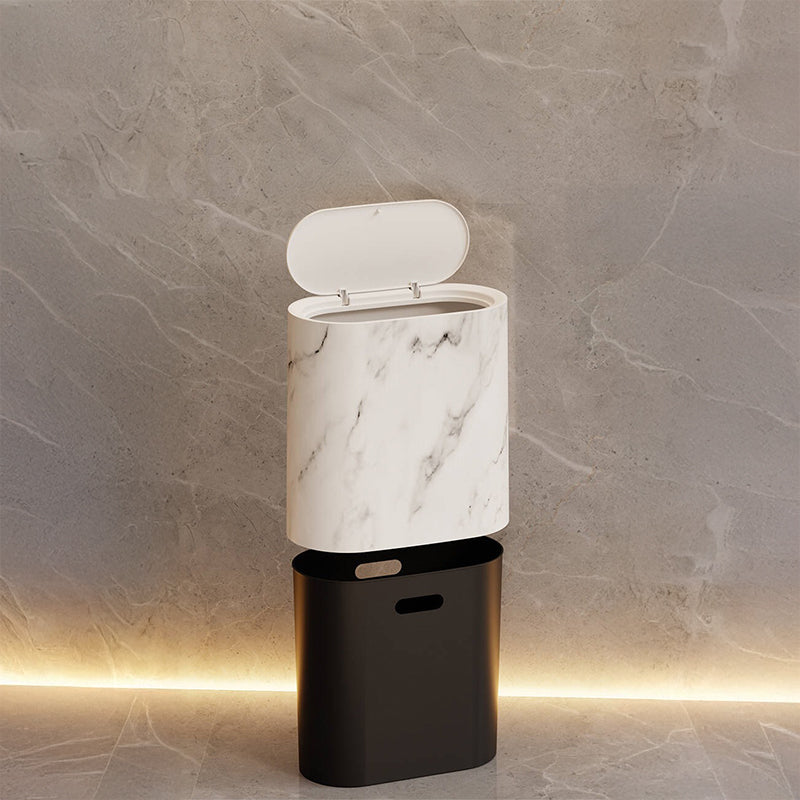 【ゴミ箱】大理石風 清潔感 省スペース