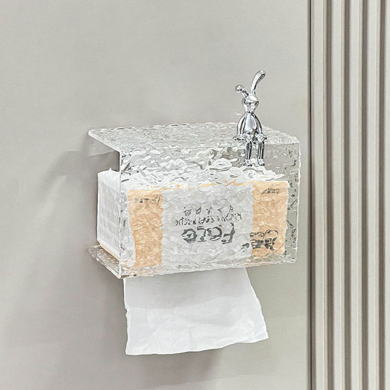 【ティッシュケース】高級感 水波模様 壁掛けタイプ