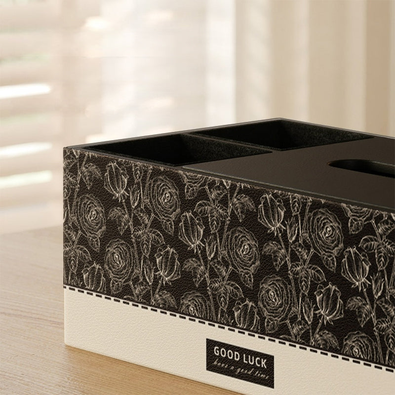 【ティッシュケース】レザー調 高級感 お手入れ簡単