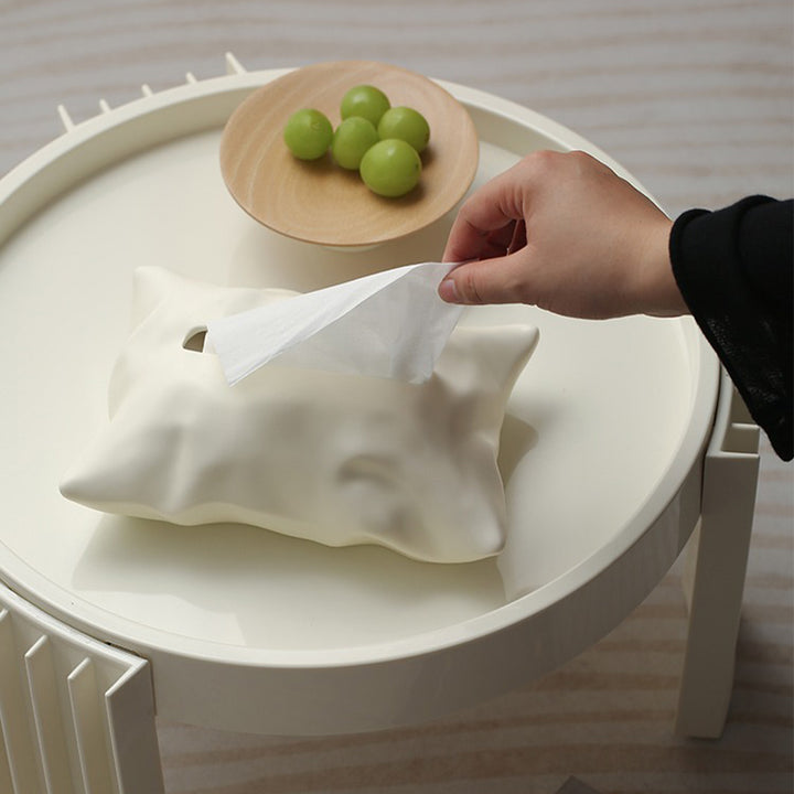 【ティッシュケース】セラミック 上品 安定感