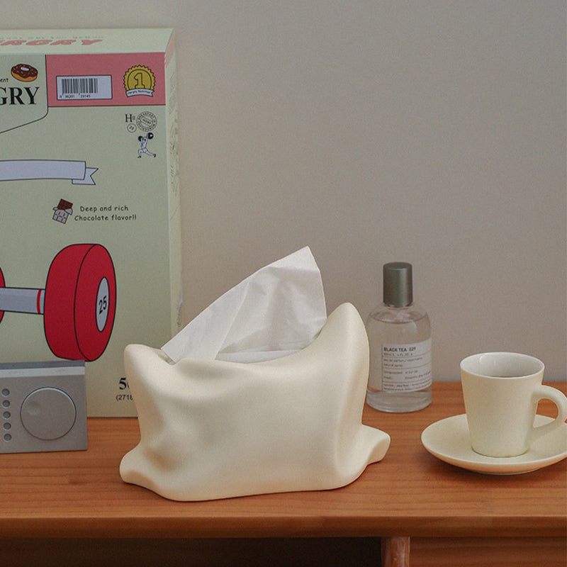 【ティッシュケース】セラミック 上品 安定感