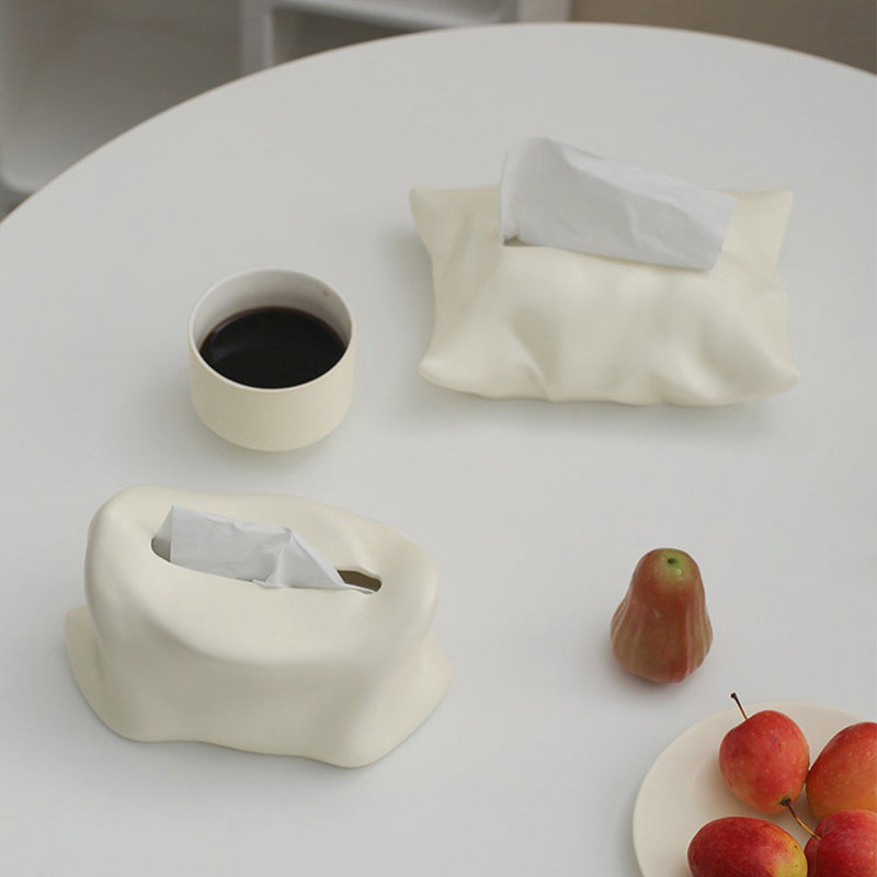 【ティッシュケース】セラミック 上品 安定感
