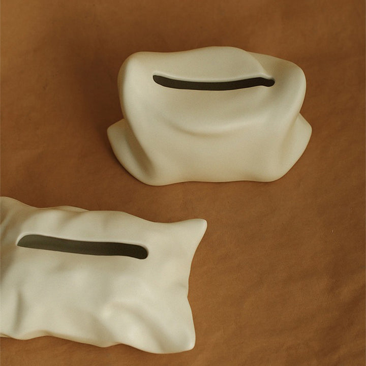 【ティッシュケース】セラミック 上品 安定感