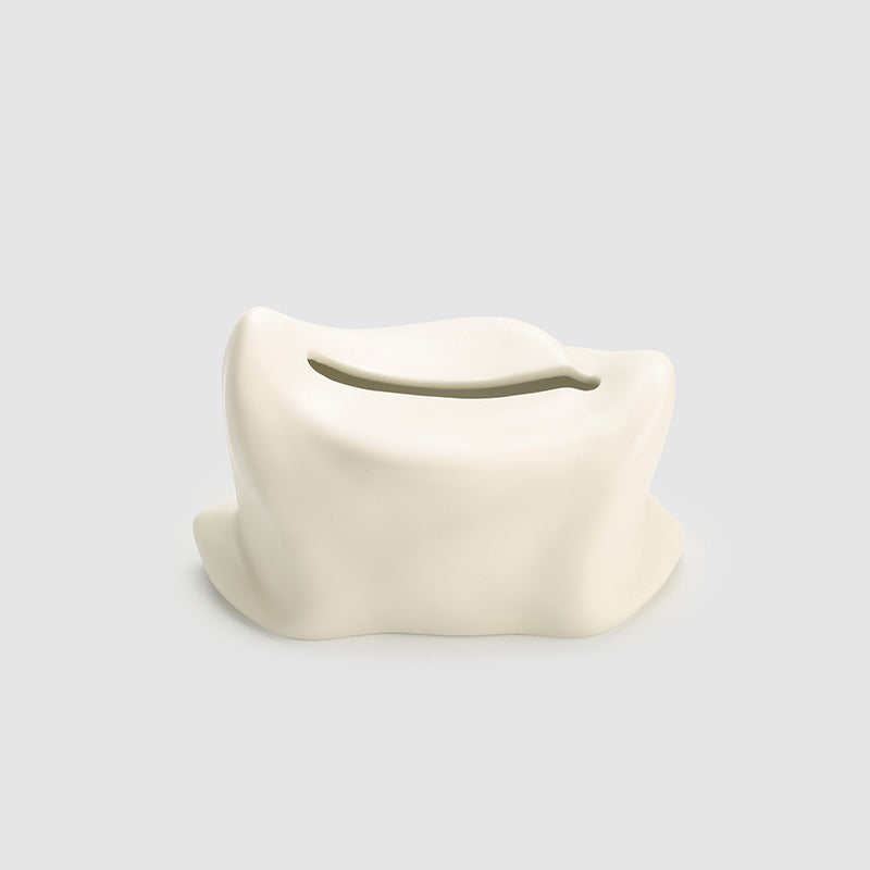 【ティッシュケース】セラミック 上品 安定感