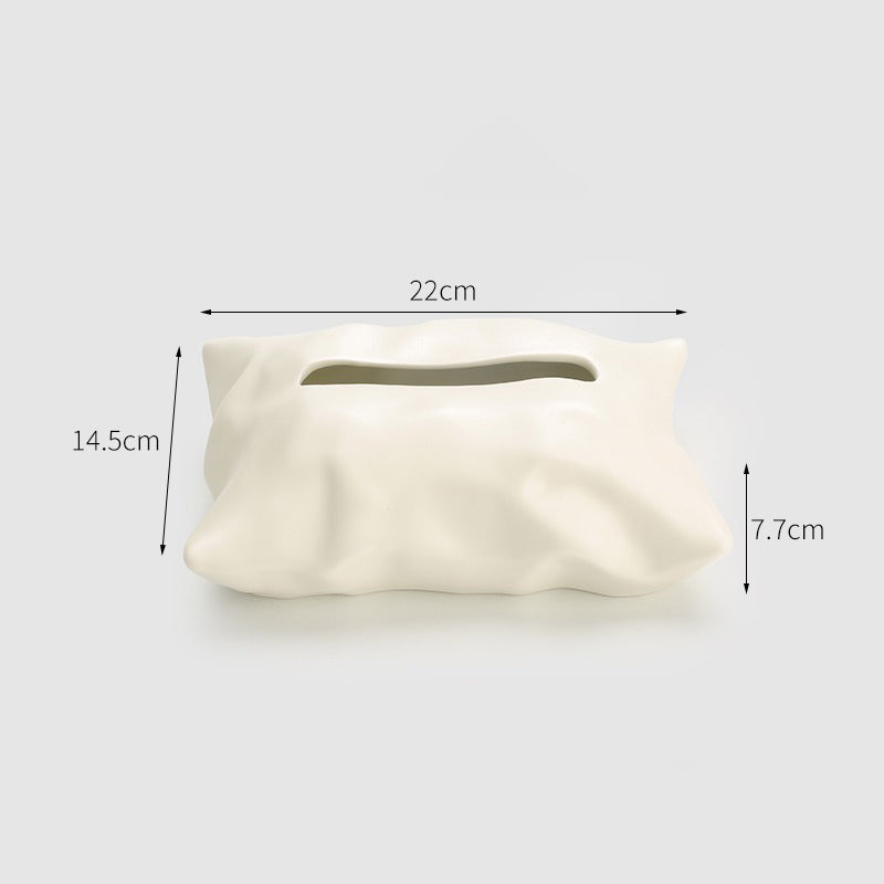 【ティッシュケース】セラミック 上品 安定感