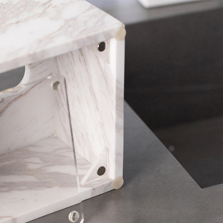 【ティッシュケース】大理石 ラグジュアリー 防湿