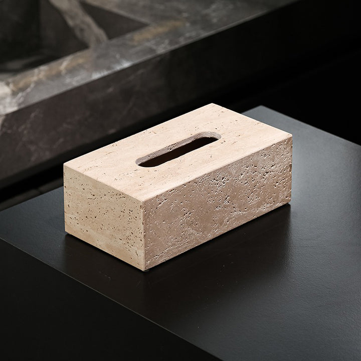 【ティッシュケース】大理石 ラグジュアリー 防湿