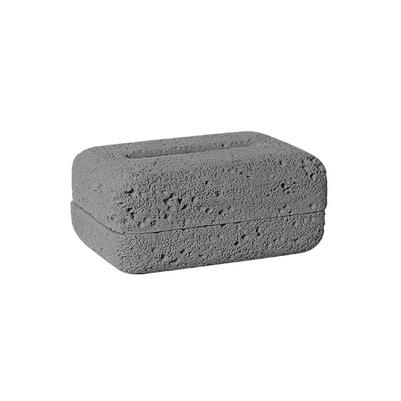 【ティッシュケース】コンクリート インダストリアル 耐水性