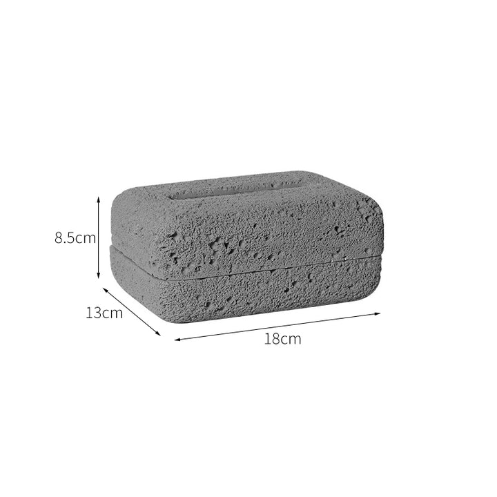【ティッシュケース】コンクリート インダストリアル 耐水性