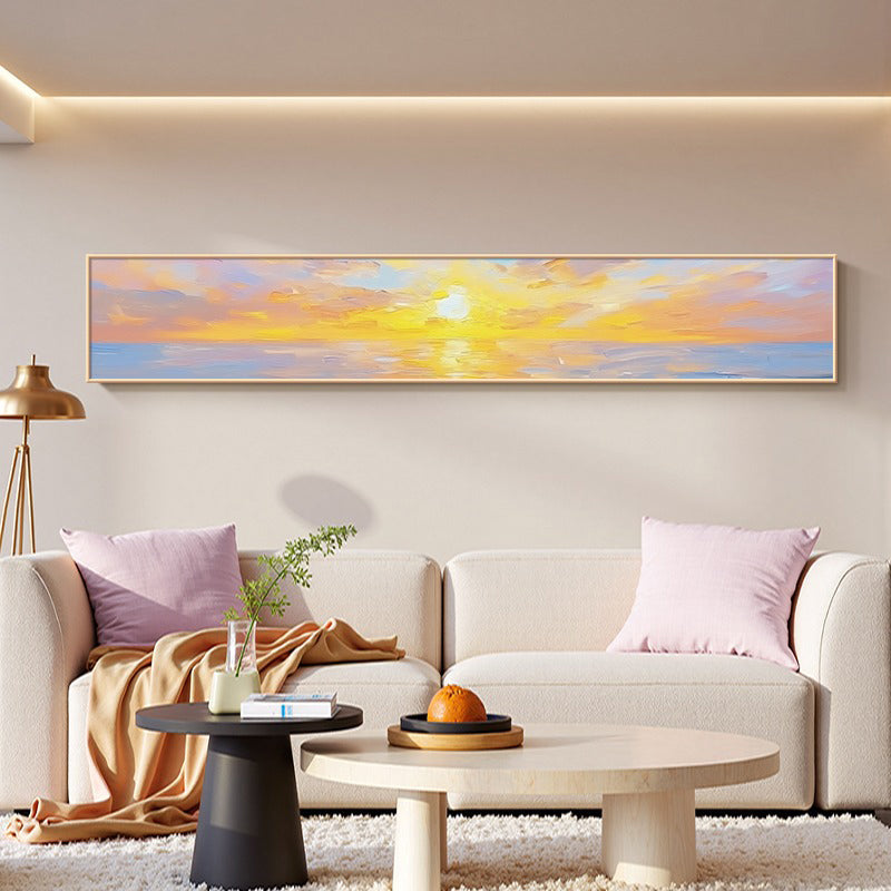 【掛絵】潮の光と日の出 現代的肌理感 選べる8タイプ