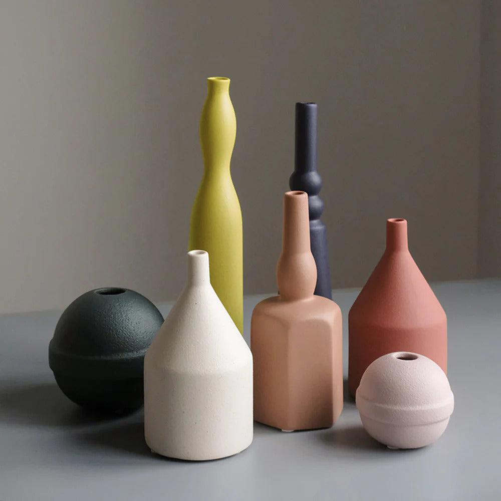INDOORPLUS公式｜花瓶 モランディ色 北欧スタイル フロスト – Indoorplus