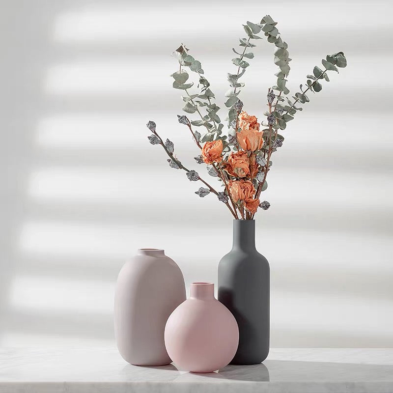 ニュージーランド製花瓶にもインテリアの坪にもなります★ INDOORPLUS公式｜花瓶 北欧 モランディ色 マット感 – Indoorplus