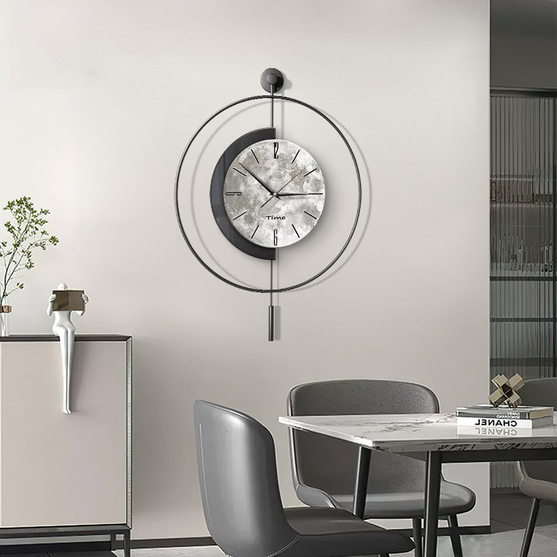 【壁掛け時計】モダン 月面デザイン スタイリッシュ