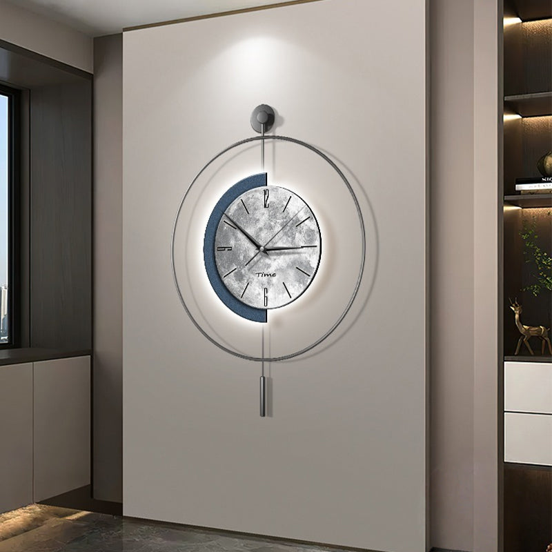 【壁掛け時計】モダン 月面デザイン スタイリッシュ