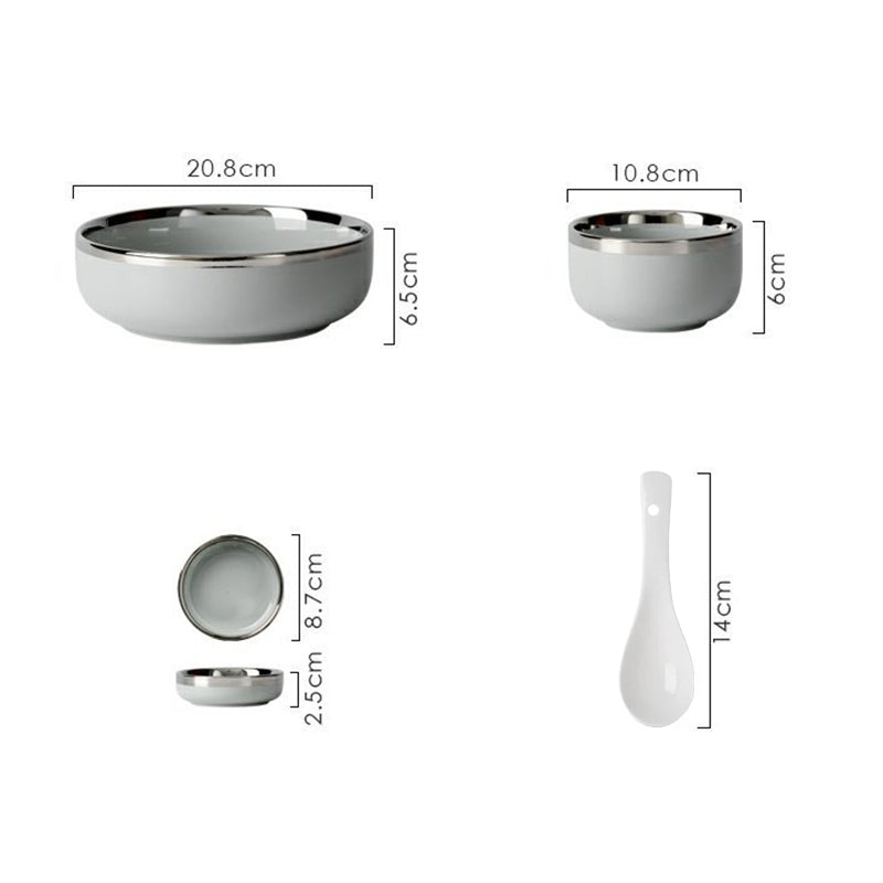 【食器】シルバーリム おしゃれ 食器セット