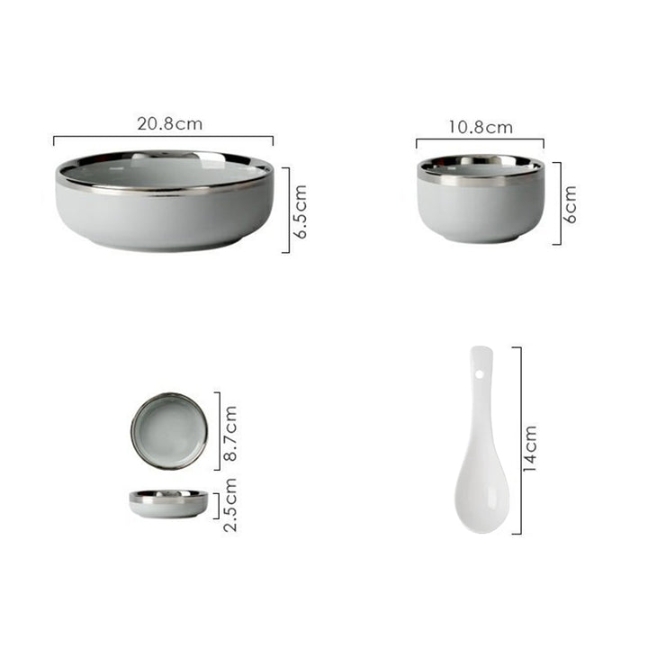 【食器】シルバーリム おしゃれ 食器セット