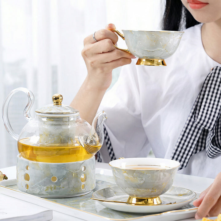 【コーヒーセット・ティーセット】 ヨーロッパ風 セラミック