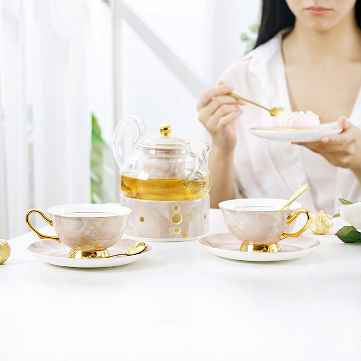 【コーヒーセット・ティーセット】 ヨーロッパ風 セラミック