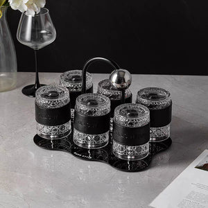 様式: 【ブラック】カップ*6+収納ラック