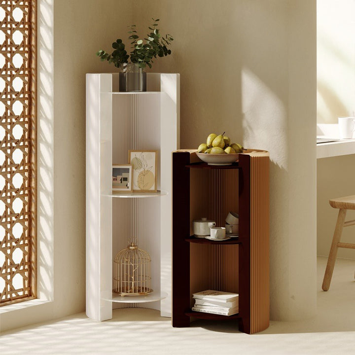 【サイドテーブル】クラフト紙 リブドデザイン 軽量タイプ