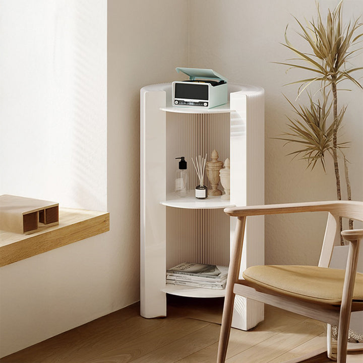 【サイドテーブル】クラフト紙 リブドデザイン 軽量タイプ