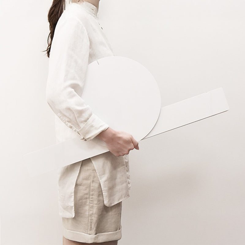 【サイドテーブル】クラフト紙 リブドデザイン 軽量タイプ