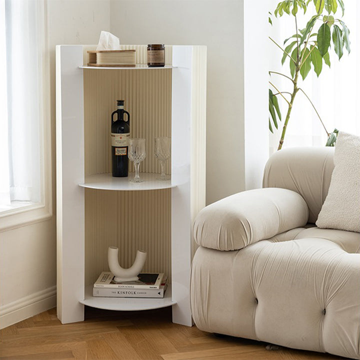 【サイドテーブル】クラフト紙 リブドデザイン 軽量タイプ