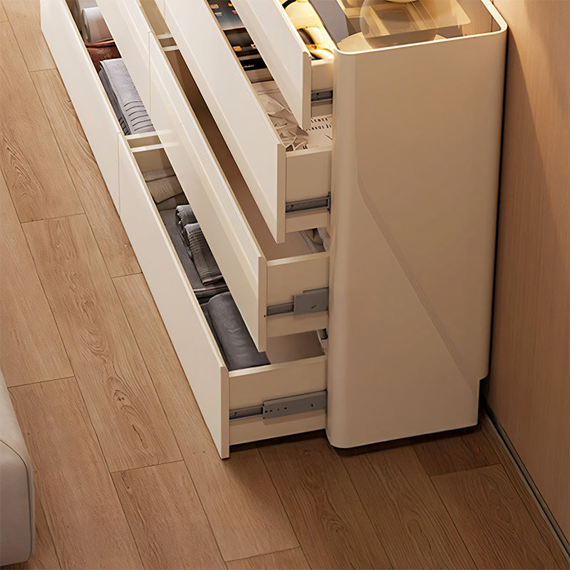 【ジュエリーキャビネット】ガラス  ファブリック ラグジュアリー 大容量