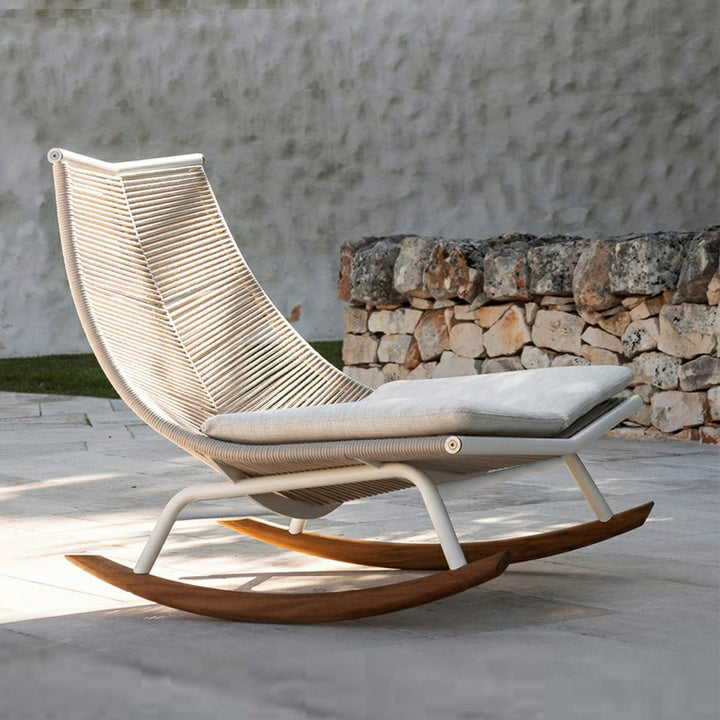 【ガーデンテーブル・セット】北欧風ベランダ椅子  シンプル 藤編み