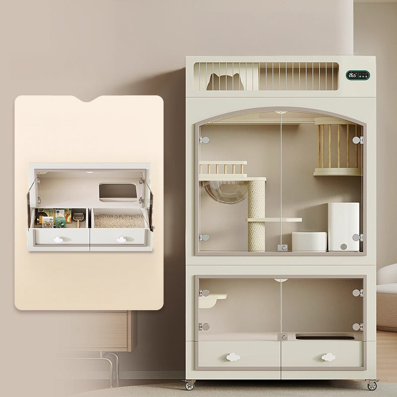 【大型ペットケージ】アーチ型デザイン ロマンティック UV除菌機能付き