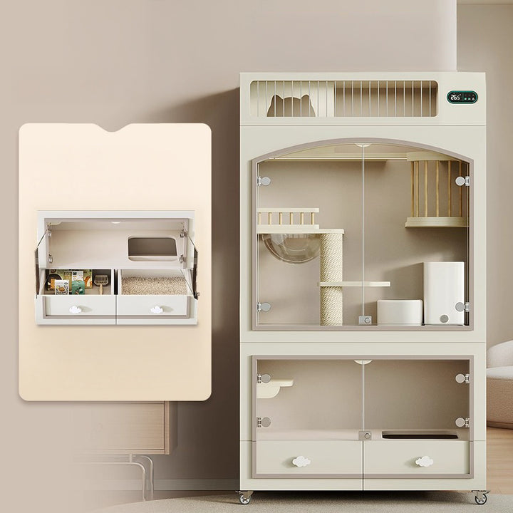 【大型ペットケージ】アーチ型デザイン ロマンティック UV除菌機能付き