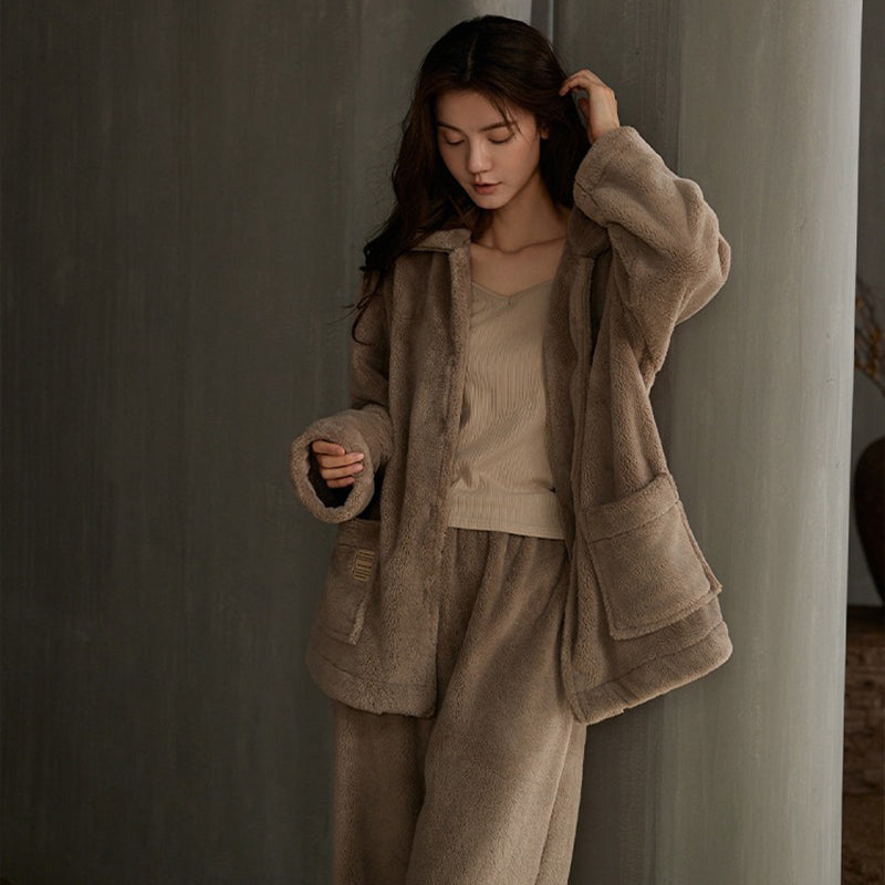 INDOORPLUS公式 | ルームウェア・パジャマ ふんわり ブラウン系