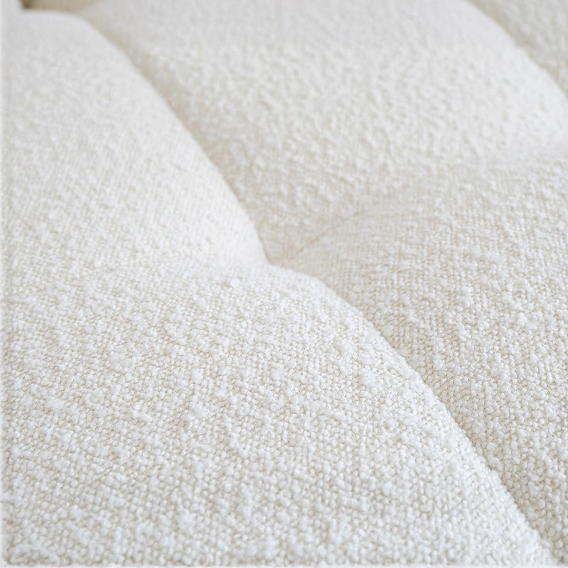 【ソファ】ブークレ調 ナチュラル 伸縮