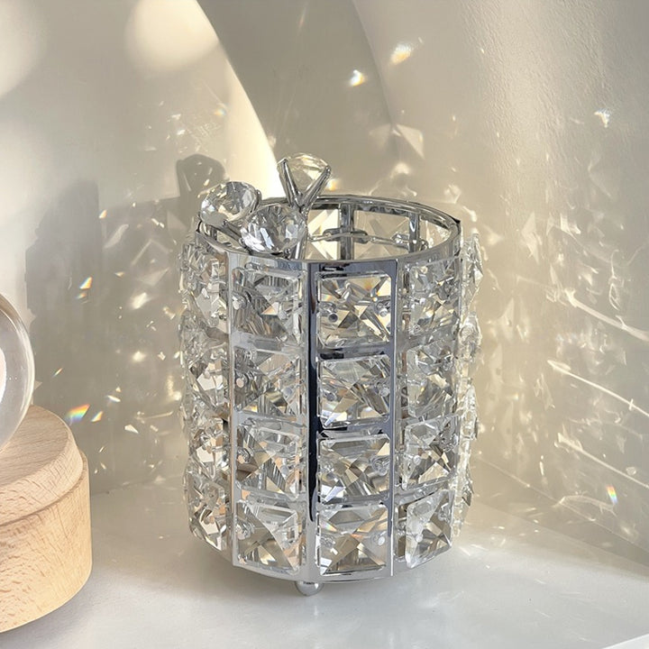 【コスメ収納 ・ メイクボックス】クリア 華やか 防塵