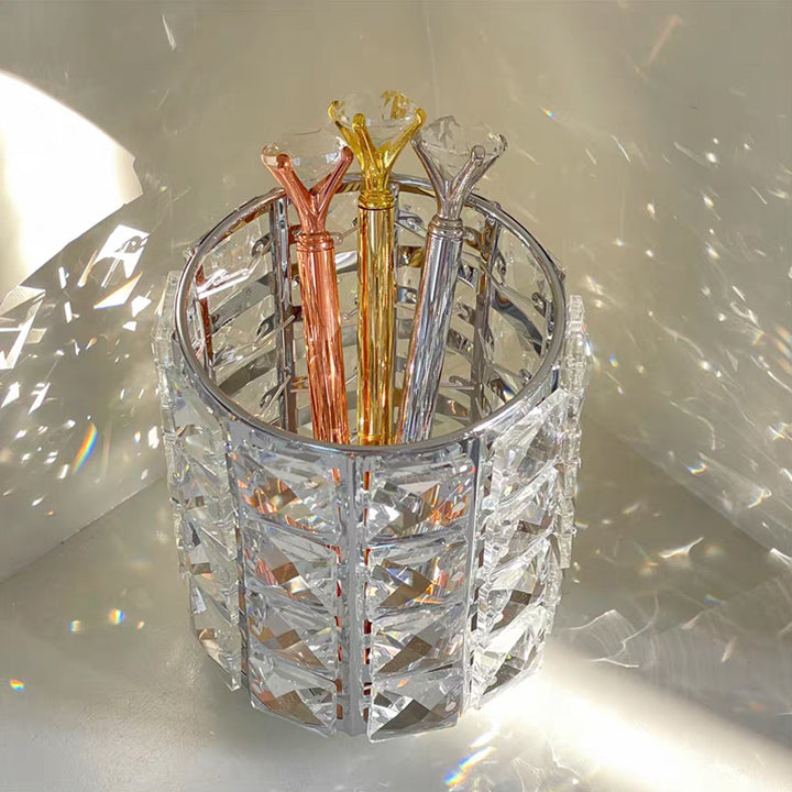 【コスメ収納 ・ メイクボックス】クリア 華やか 防塵