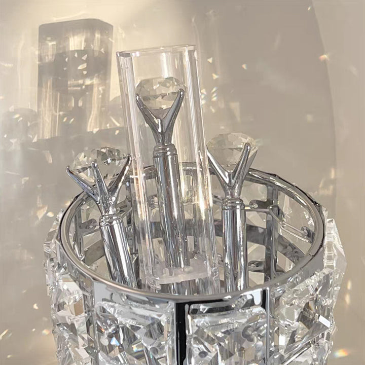 【コスメ収納 ・ メイクボックス】クリア 華やか 防塵