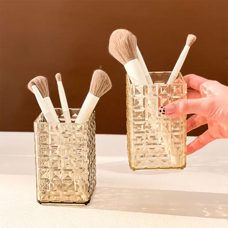 【コスメ収納 ・ メイクボックス】プラスチック クリアカラー 多段式