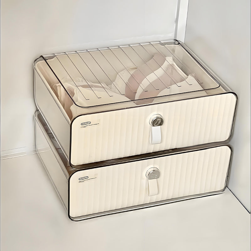 【小物入れ・ペン立て】プラスチック スタイリッシュ 仕切り付き