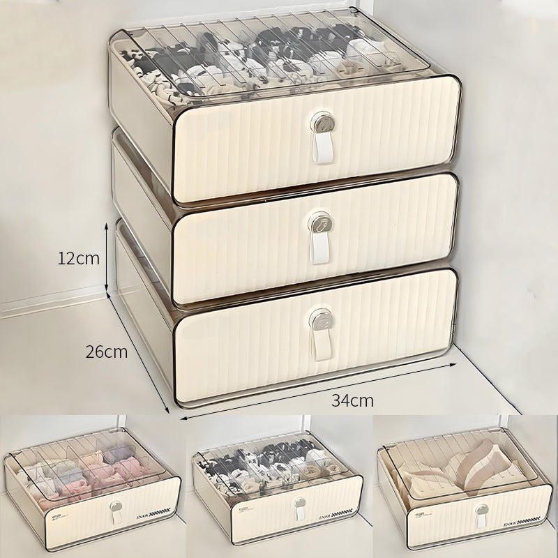 【小物入れ・ペン立て】プラスチック スタイリッシュ 仕切り付き