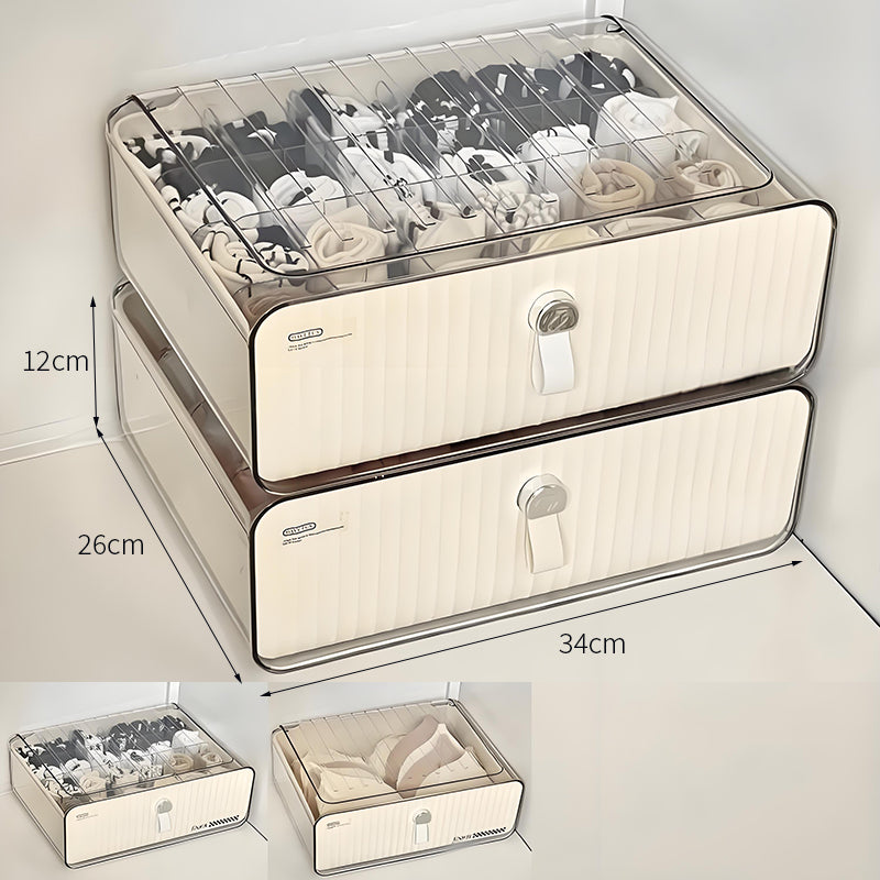 【小物入れ・ペン立て】プラスチック スタイリッシュ 仕切り付き