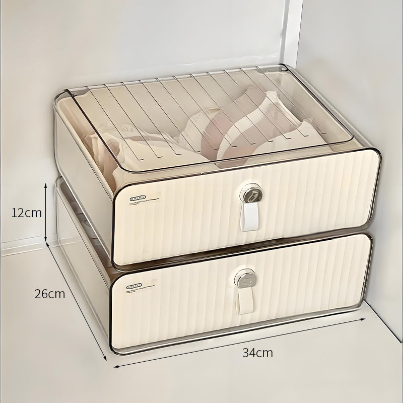 【小物入れ・ペン立て】プラスチック スタイリッシュ 仕切り付き