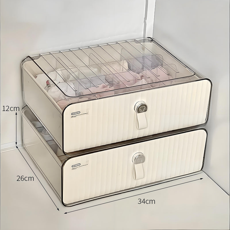 【小物入れ・ペン立て】プラスチック スタイリッシュ 仕切り付き