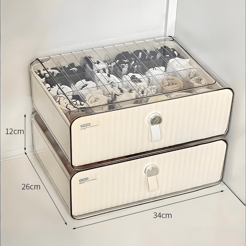 【小物入れ・ペン立て】プラスチック スタイリッシュ 仕切り付き