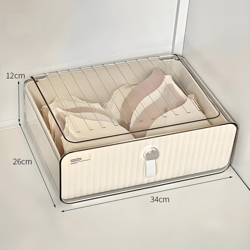【小物入れ・ペン立て】プラスチック スタイリッシュ 仕切り付き