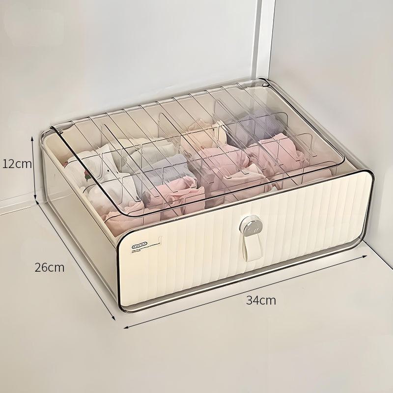 【小物入れ・ペン立て】プラスチック スタイリッシュ 仕切り付き