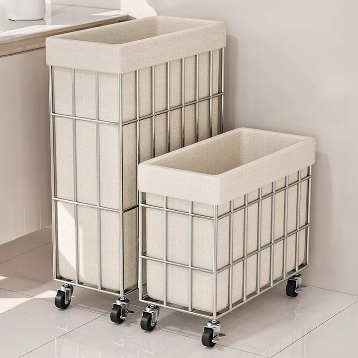 【収納袋】ファブリック 温かみ 折りたたみ可能