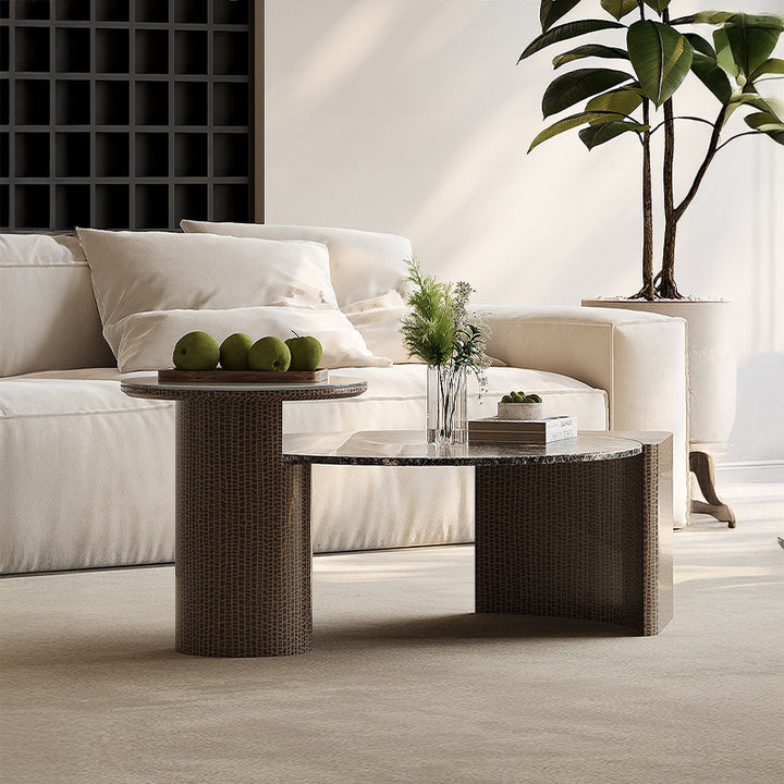 【ローテーブル】大理石 ラグジュアリー 安定性