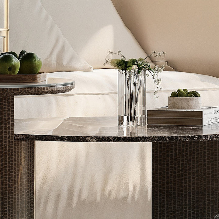 【ローテーブル】大理石 ラグジュアリー 安定性