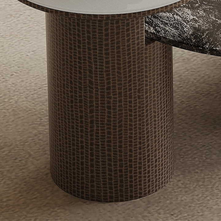 【ローテーブル】大理石 ラグジュアリー 安定性