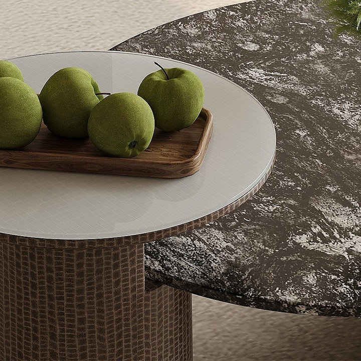 【ローテーブル】大理石 ラグジュアリー 安定性